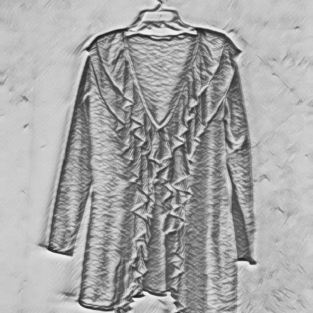 Women’s Ruffle Sweater - Picture 4 of 5